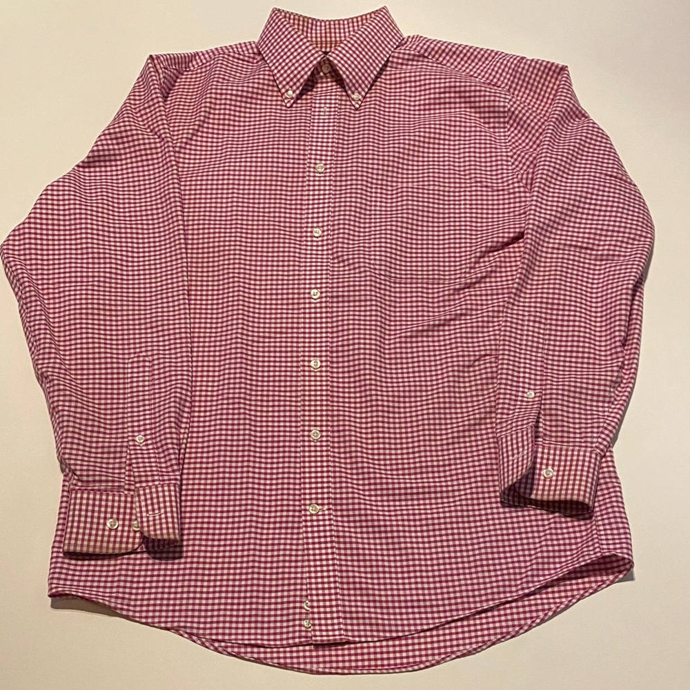 Stafford Men's Pink/red Button Down shirt